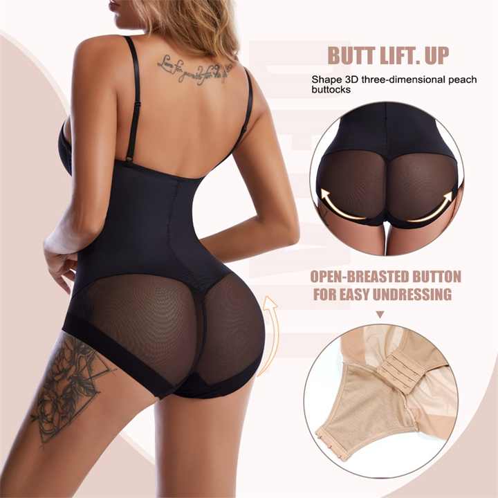 ShapeMe Luxe Curve Bodysuit – Seamless Tummy Control Shapewear