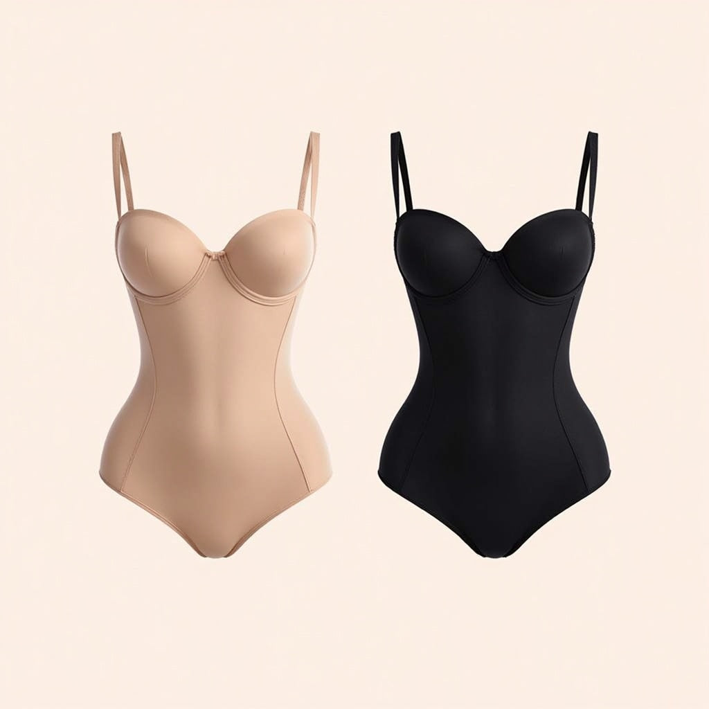 ShapeMe Luxe Curve Bodysuit – Seamless Tummy Control Shapewear