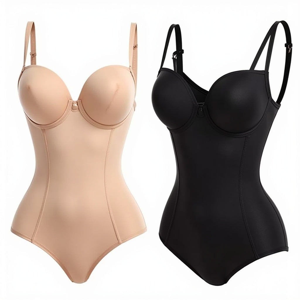 ShapeMe Luxe Curve Bodysuit – Seamless Tummy Control Shapewear